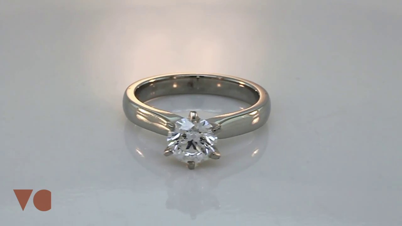 Classic Brilliant Cut Diamond Solitaire Engagement Ring | The Village Goldsmith