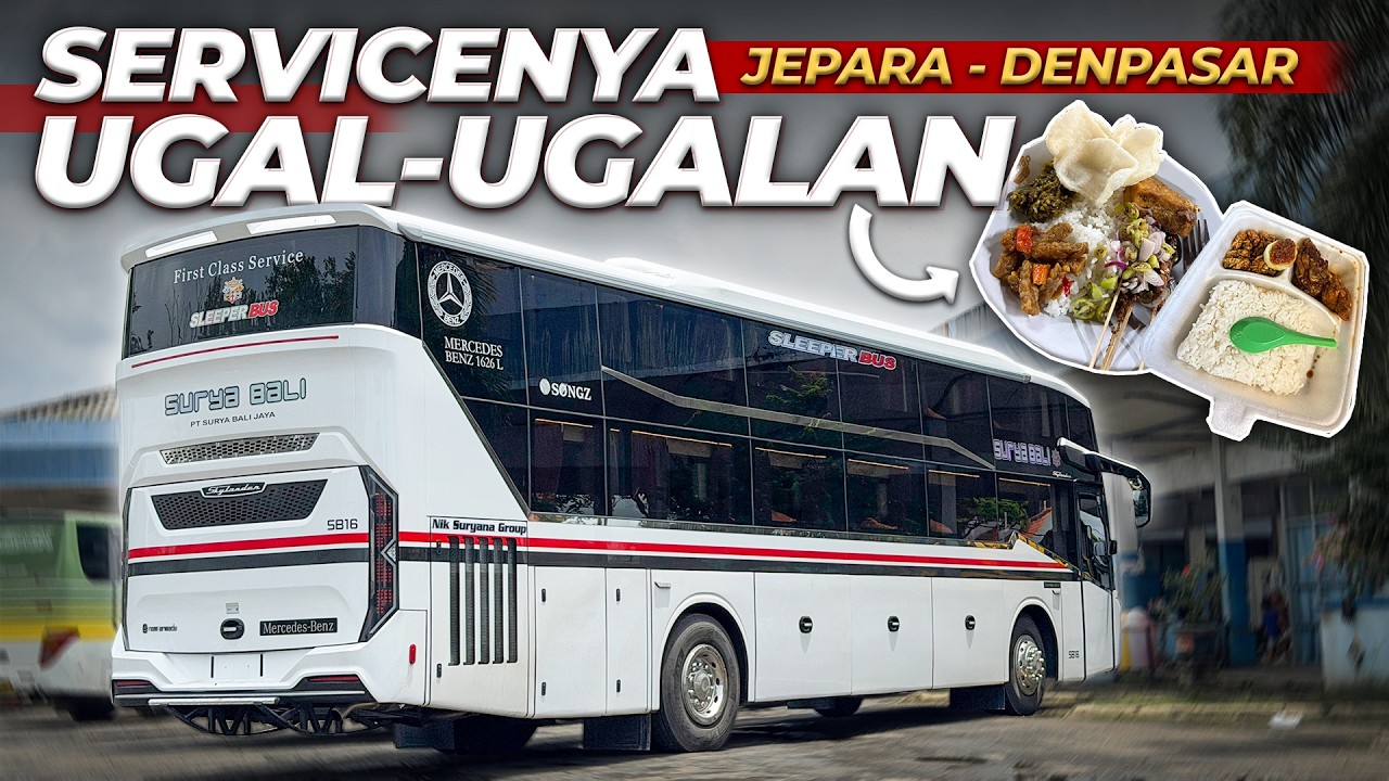 LAYANAN TERTINGGI SURYA BALI FIRST CLASS  SLEEPER Jepara Denpasar Skylander R25