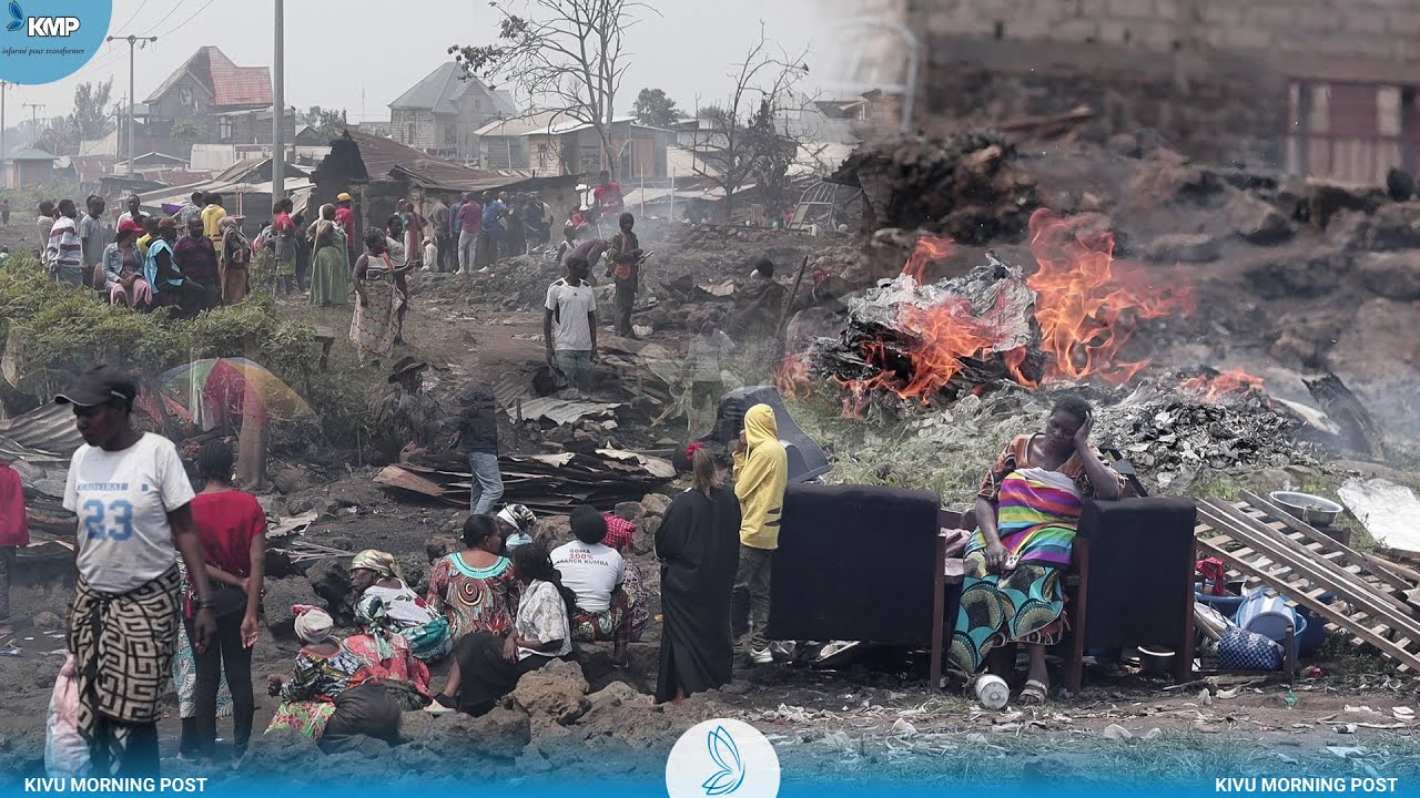 RDC : PLUS DE 60 MAISONS DÉTRUITES PAR UN INCENDIE À GOMA-BIRERE, PRÈS DU RWANDA