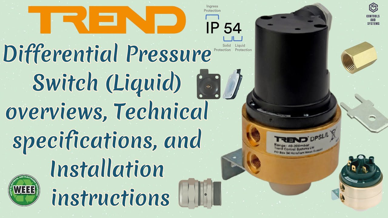 Дифференциальный датчик давления для жидкости / #TRENDCONTROLS / #DPSL