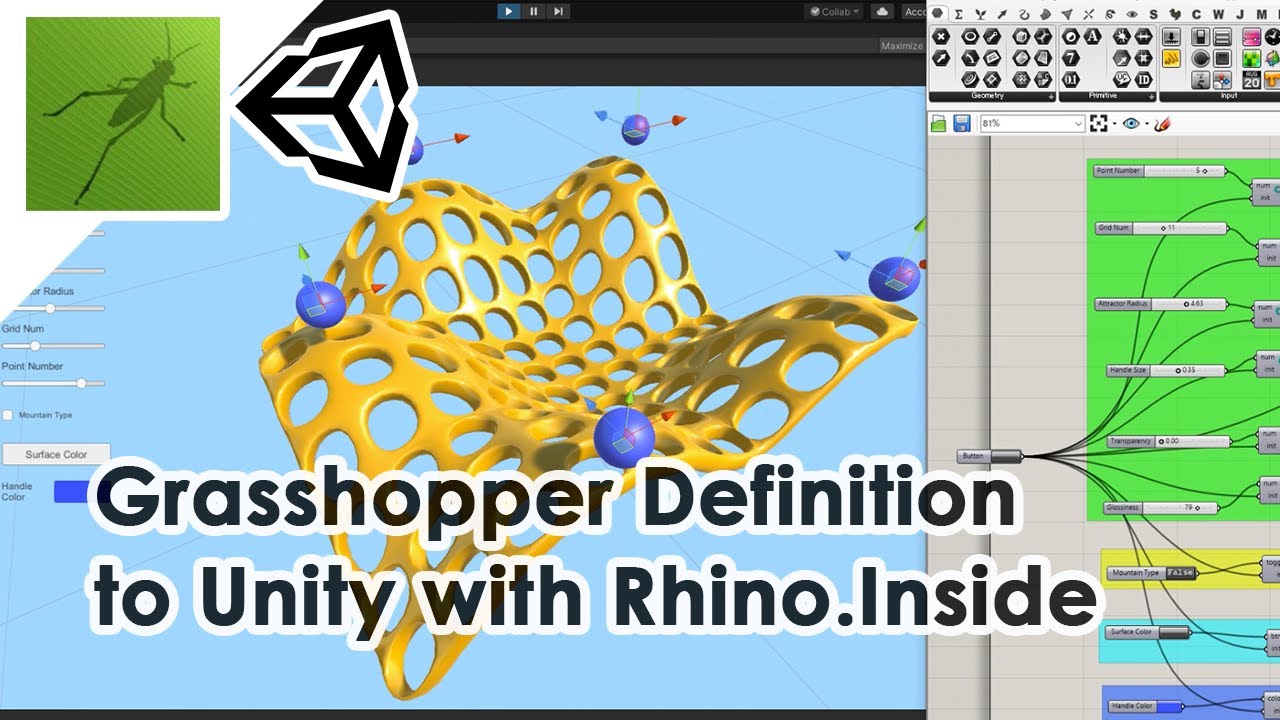 [Grasshopper/Unity Tutorial] Sending Grasshopper Definition to Unity with Rhino.Inside