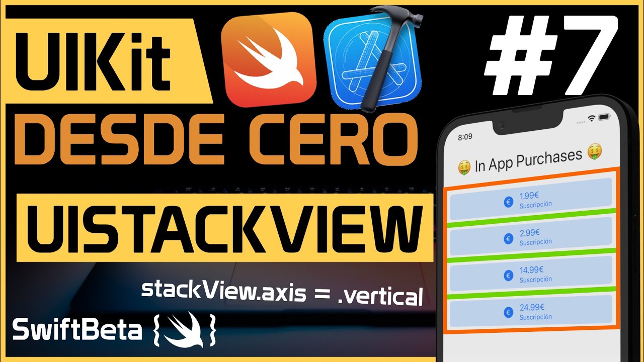 Cómo crear UIStackView por código en UIKit con Swift en Xcode - Curso iOS en Swift