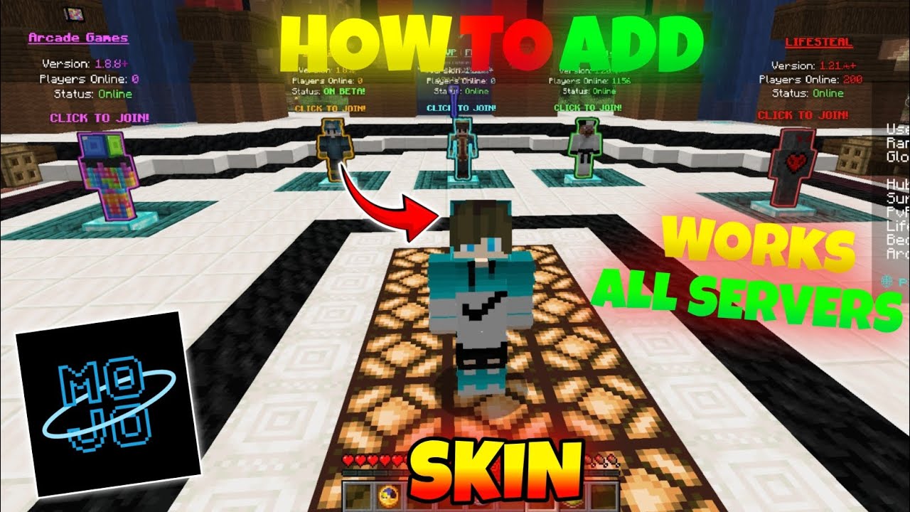 How To Add Skin in Mojo Launcher 🤯 | Works in All Servers | Minecraft Java Edition