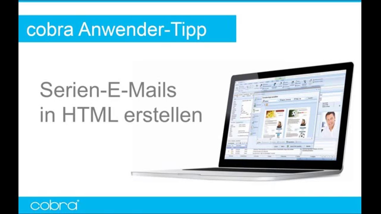 cobra CRM TUTORIAL: Serien E Mail erstellen