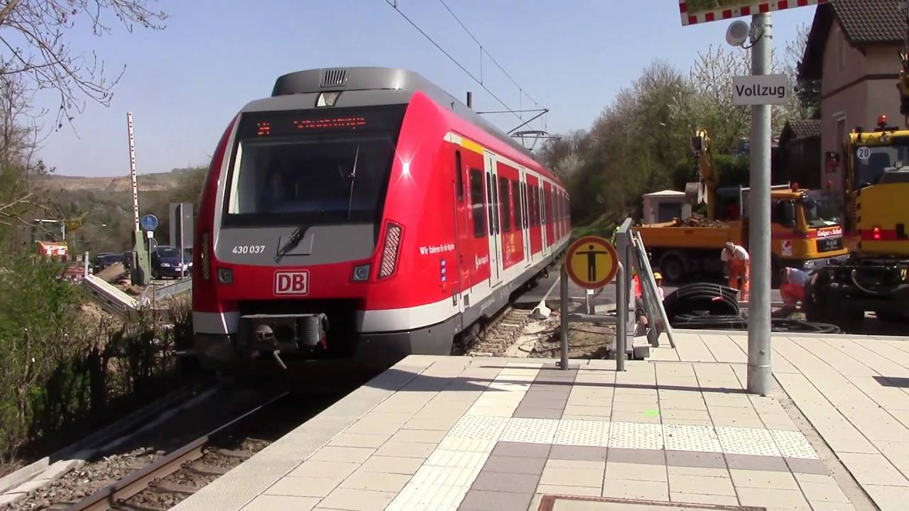 Erdmannhausen - S-Bahn Stuttgart mit ET 423 + ET 430