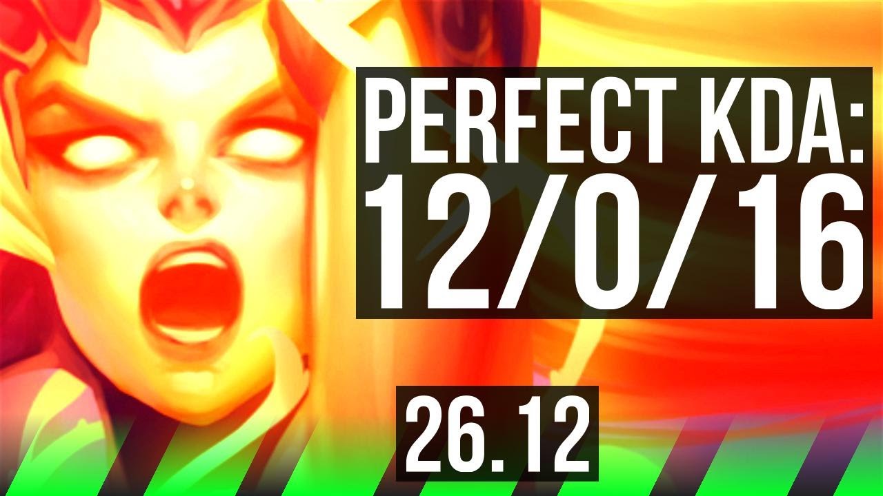 ZYRA vs LEE SIN (JGL) | Perfect KDA: 12/0/16 | KR Master | 26.12