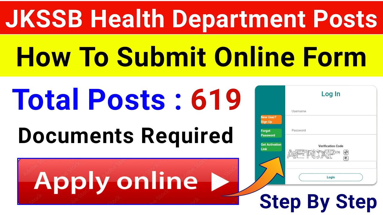How To Submit JKSSB Health Posts Form - Jkssb Application Form 2025 | How To Fill Jkssb Health Form