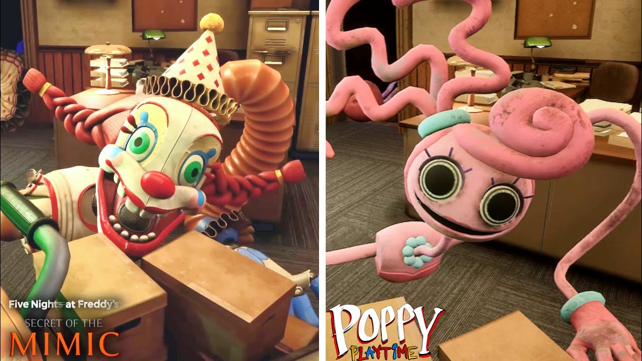 Poppy Playtime in FNAF Secret of The Mimic |  Mommy Long Legs Boss Fight