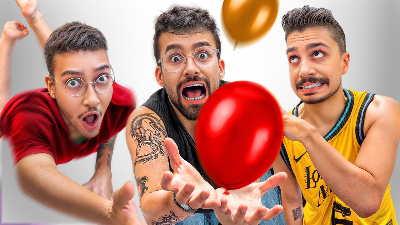 آخرین نفری که بادکنکش زمین بخوره میبازه ! 😱🎈