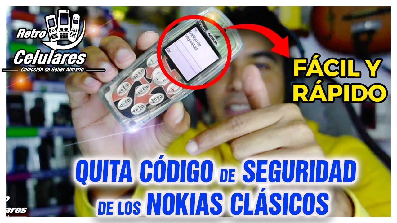 Cómo QUITAR CODIGO de SEGURIDAD a Celulares NOKIA CLASICOS FÁCIL Y RÁPIDO | Retro Celulares