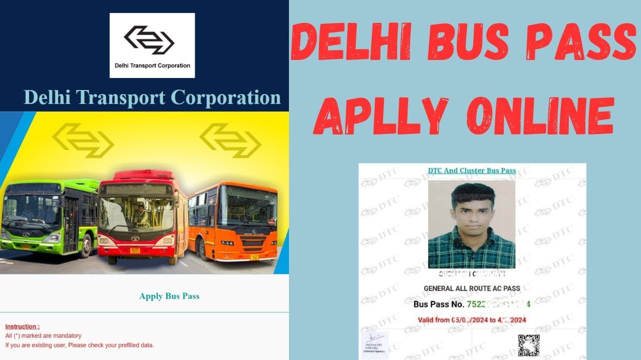 How to Apply Delhi DTC Buss Pass Online 2024 | Delhi DTC Bus Pass Online | DTC Bus Pass #dtc