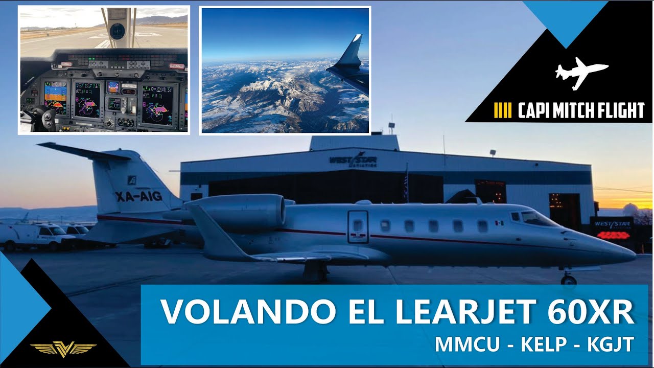 Learjet 60XR Volando