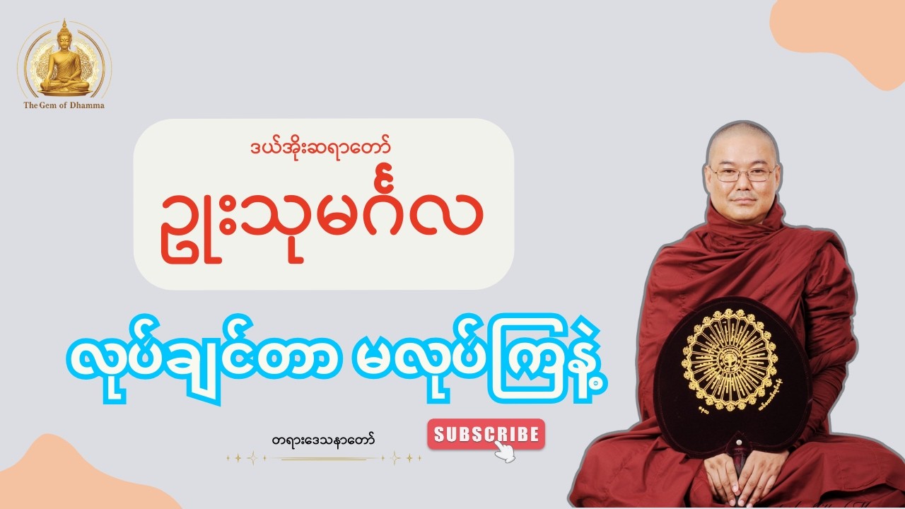 လုပ်ချင်တာထက် လုပ်သင့်တာကိုလုပ်ပါ (ဒယ်အိုးဆရာတော်)