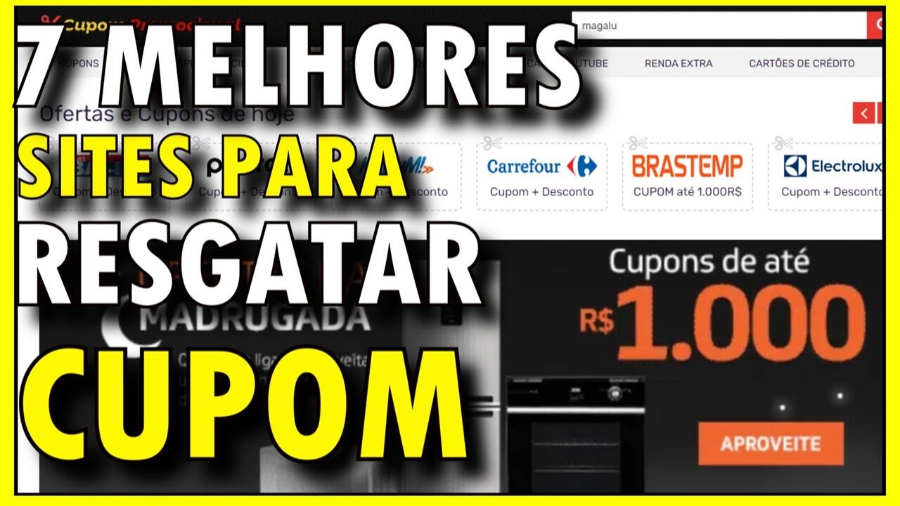 MELHORES SITES DE CUPOM DE DESCONTO - Como Encontrar Cupom de Desconto aplicativo e app