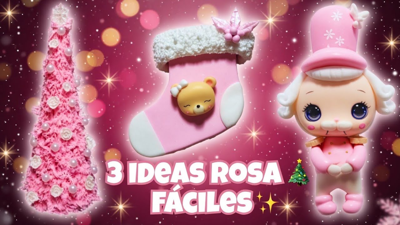 NAVIDAD EN ROSA 🎀 3 ideas que amarás esta temporada🎄✨️
