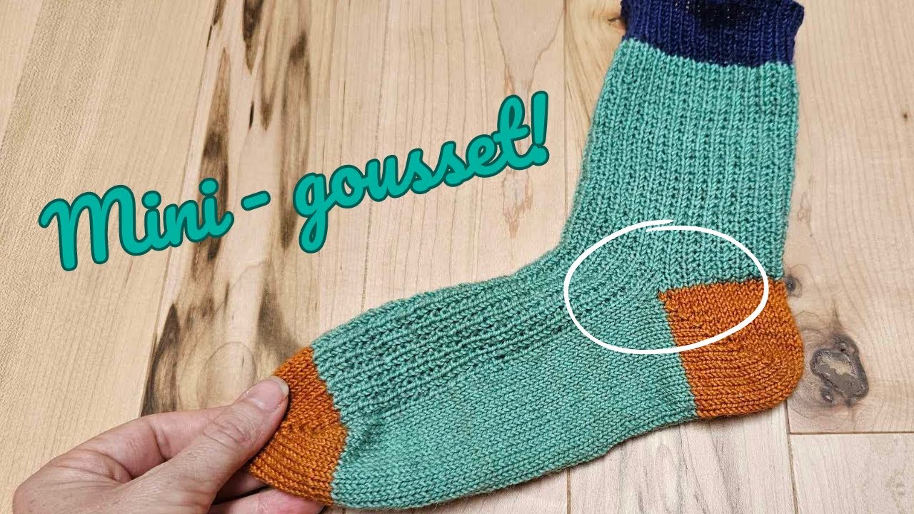 Talon à rangs raccourcis avec minigousset