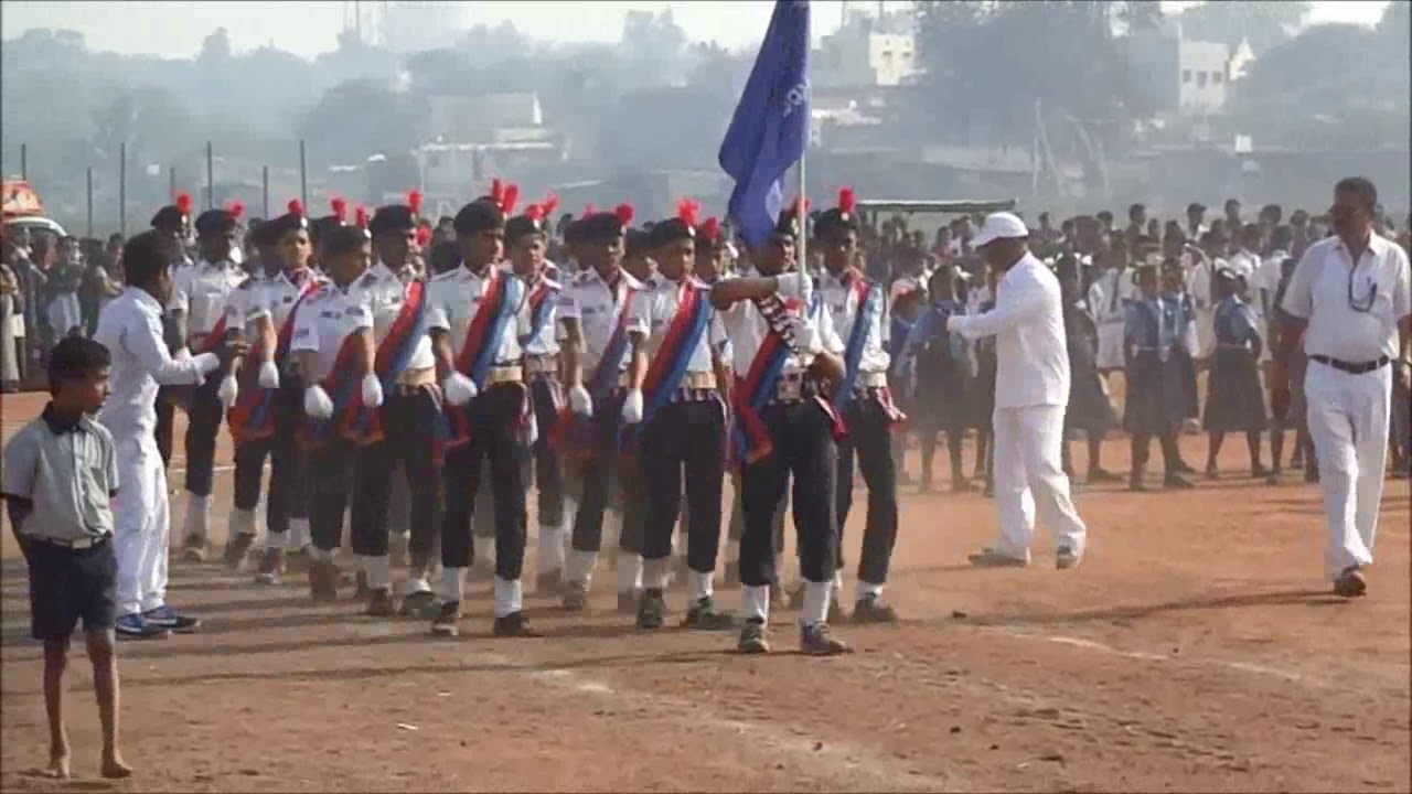 S M High school Terdal | RepublicDay | march past | AK Creation
