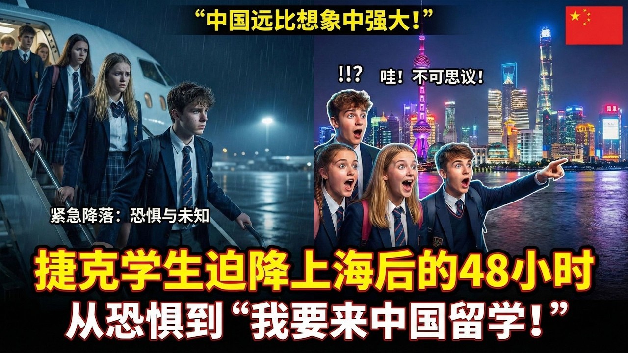 “中国很落后危险？”欧洲教师带学生迫降上海48小时后发出感叹：这里的安全与先进程度，已经远远超越了我们的想象。#国际新闻 #国际时事 #海外新闻 #世界新闻 #全球热点 #国外资讯 #国际焦点