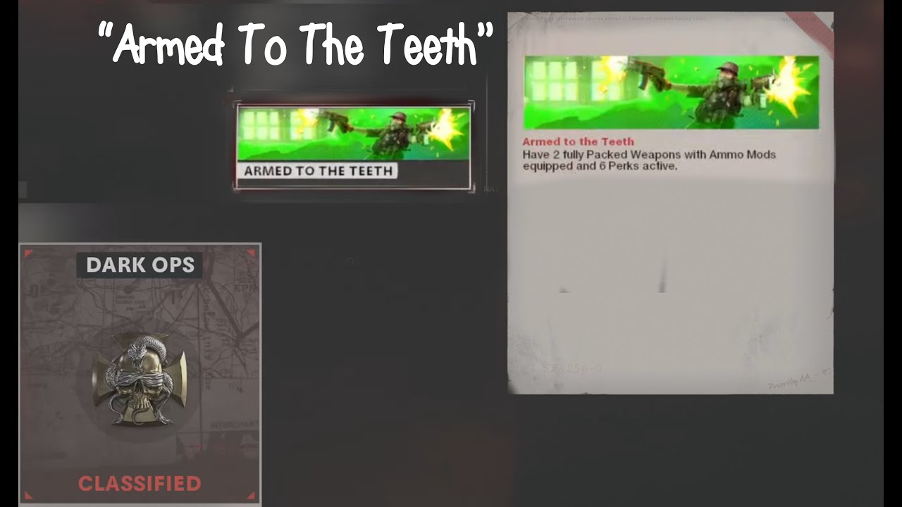 Dark Ops Zombies Challenges 