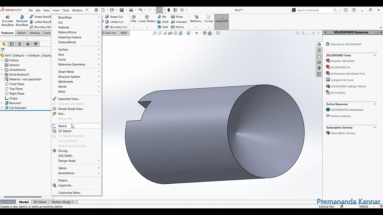 Remaining Parts of Swivel Bearing in SolidWorks