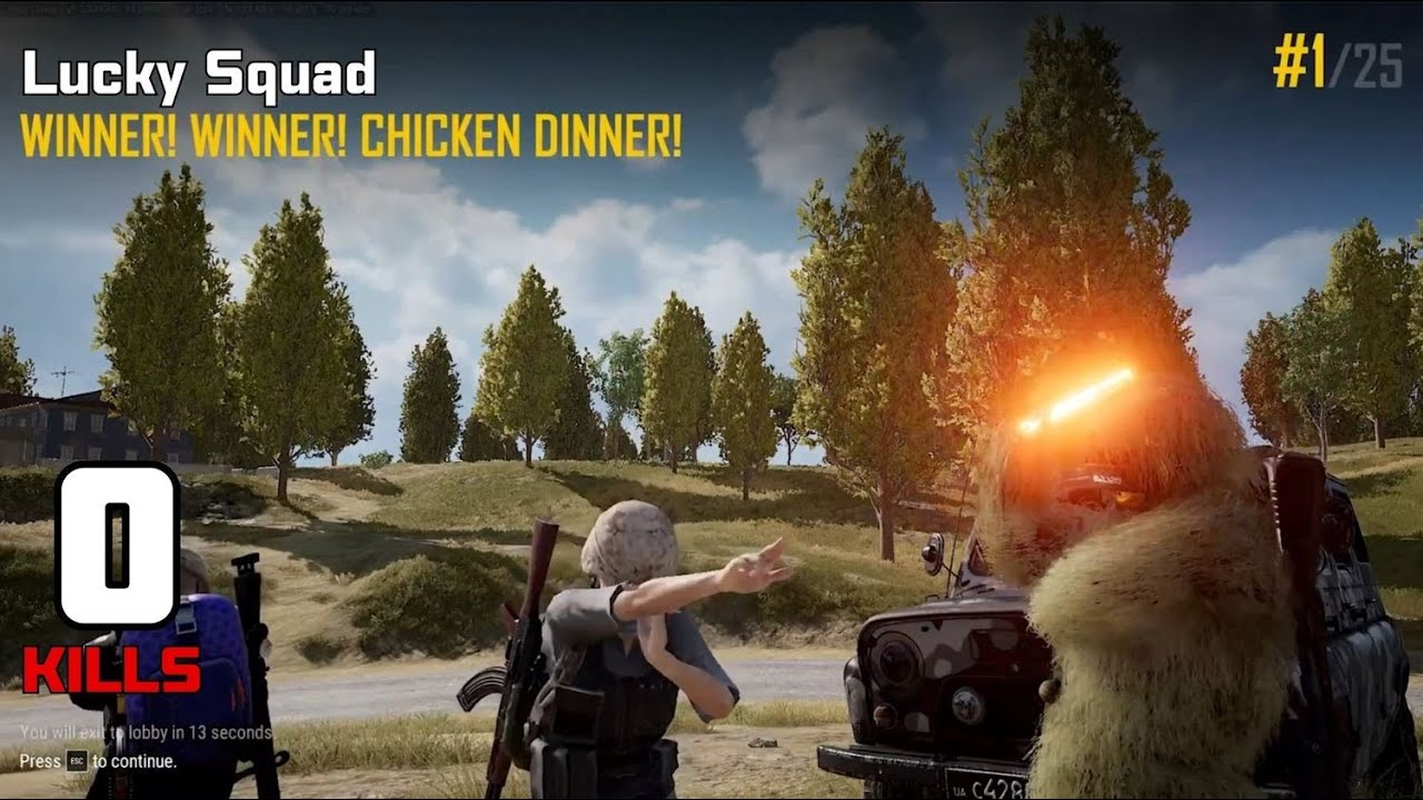 No Skill, Just Lucky Squad Win 😂🚗 | Erangel | PUBG Mobile - BGMI