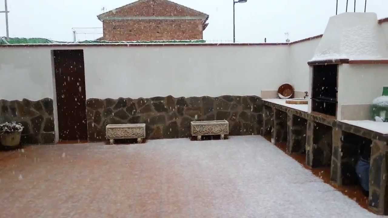 Nieva en Arbuniel!! Desde mi casa! 2014!