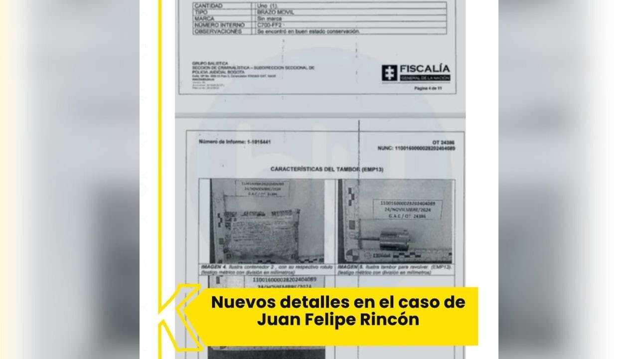 Nuevos detalles del fallecimiento del hijo del general William Rinc&oacute;n
