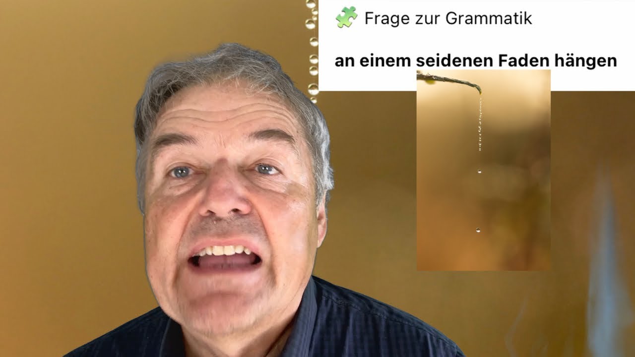 An einem seidenen Faden h&auml;ngen