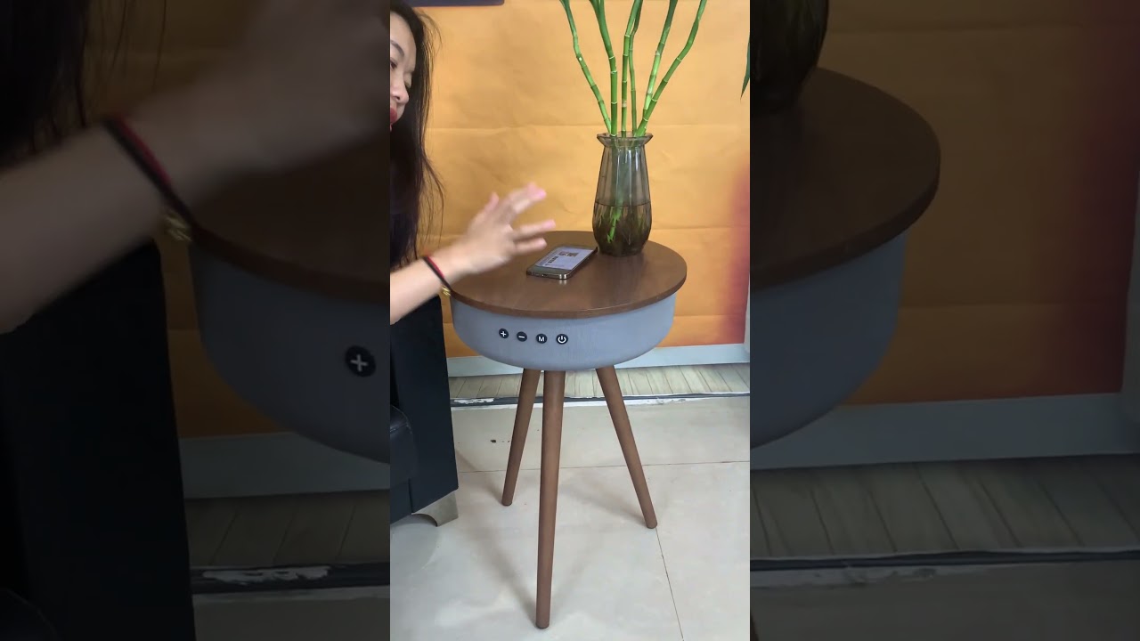 CP&AP Smart High End Side Table Bluetooth Speaker, Wireless Charging,#smarttable #homeliving