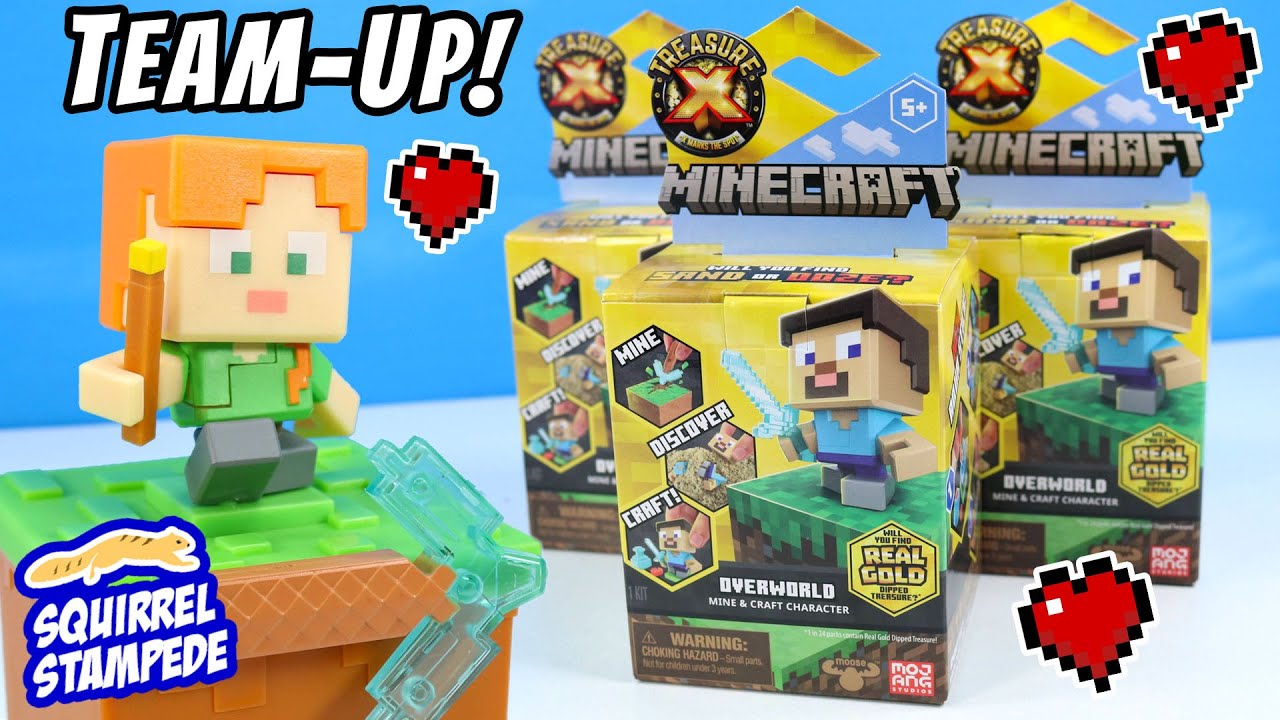 Treasure X Minecraft Crossover! Sand Ooze or GOLD? Mine and Craft Review