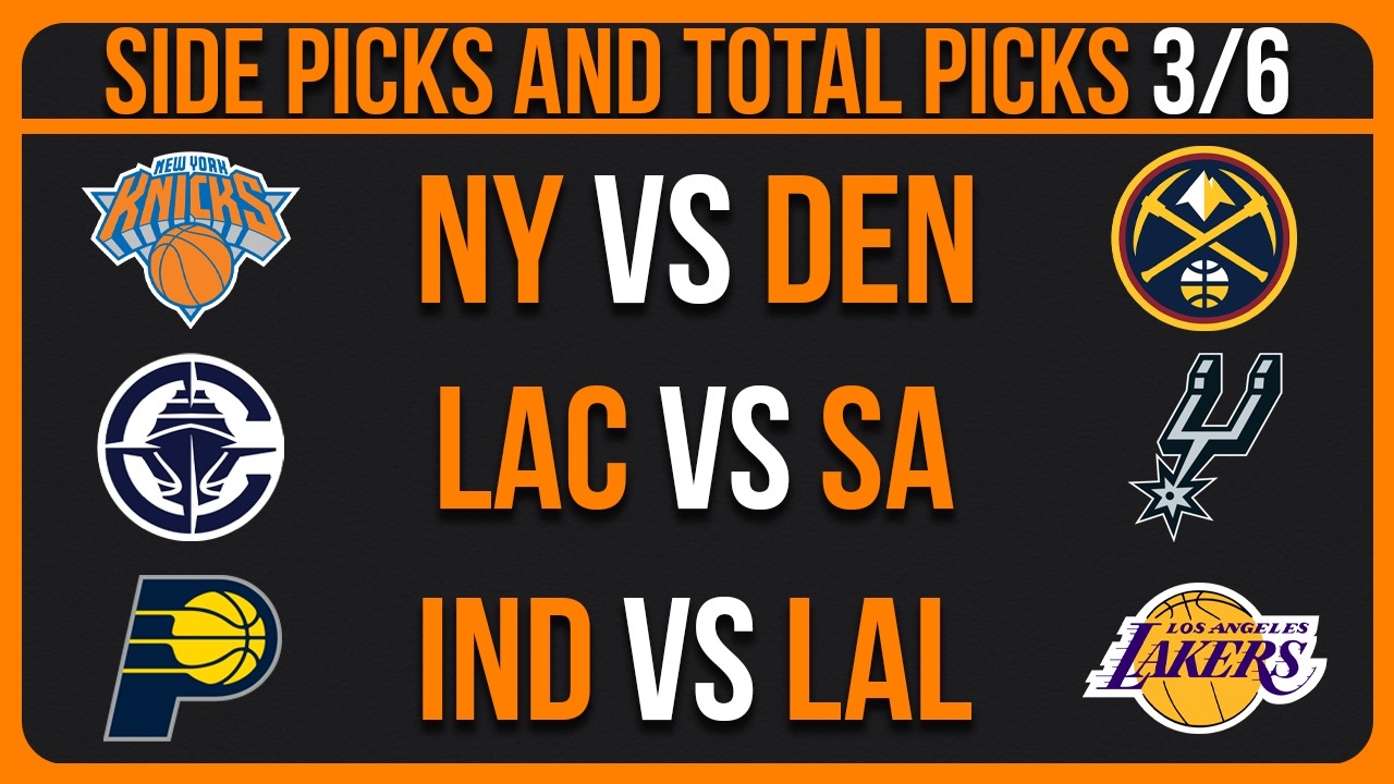 NBA Picks Today Friday 3/6/26 NBA Picks and Predictions | NBA Predictions Today | NBA Bets Today