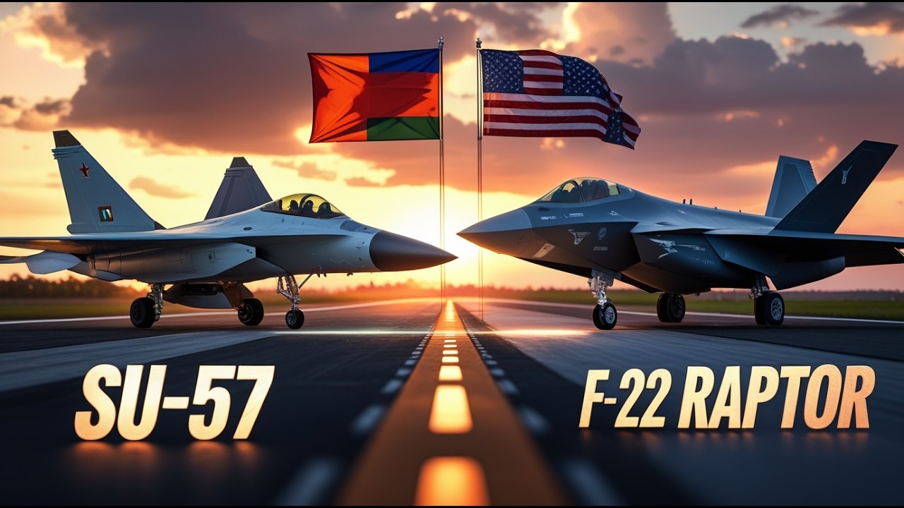 СУ-57 против F-22 Raptor | Решающая битва истребителей пятого поколения