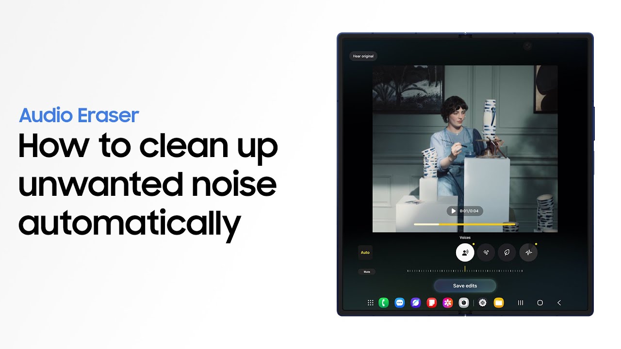 How to use Audio Eraser | Galaxy AI | Galaxy Z Fold7 | Samsung