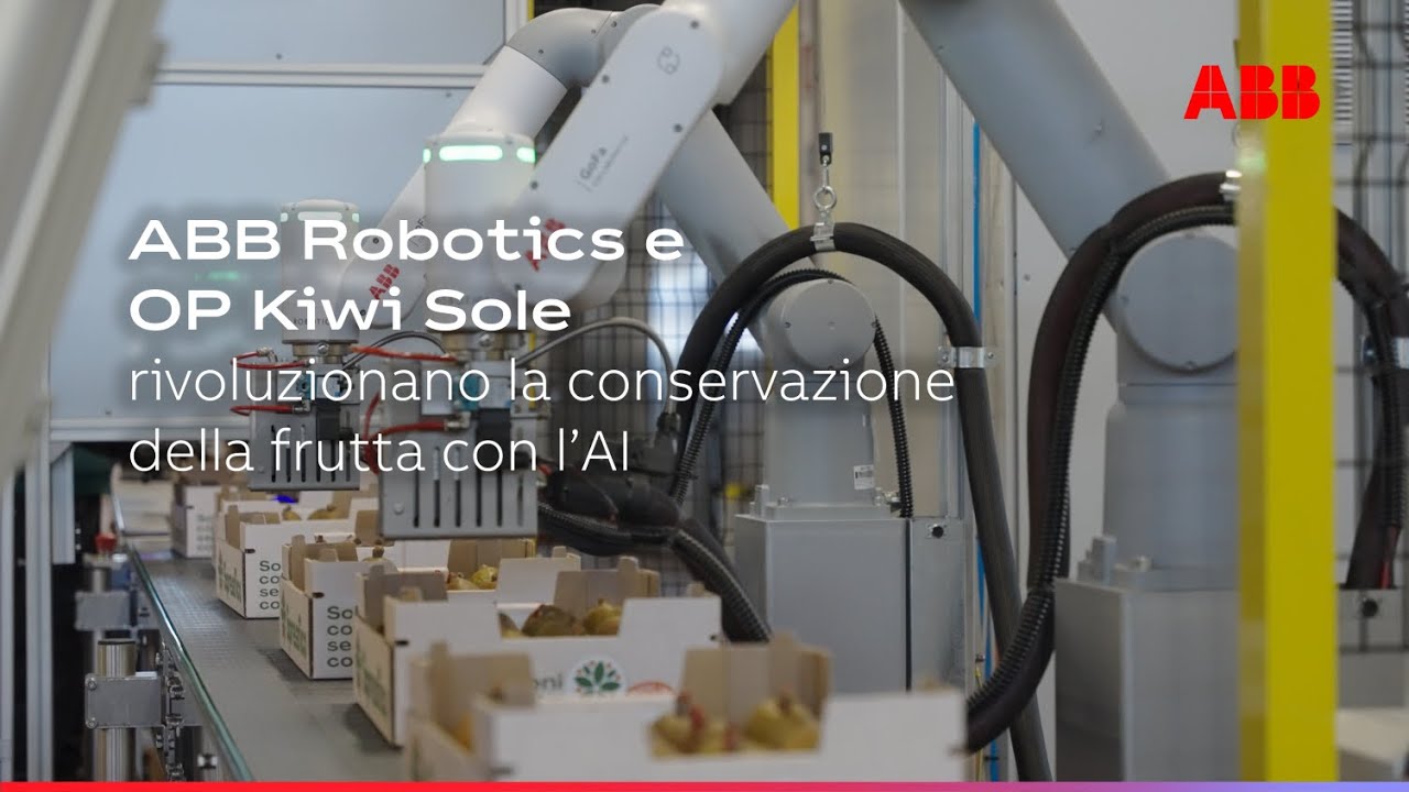 ABB Robotics e OP Kiwi Sole rivoluzionano la conservazione della frutta con l’AI