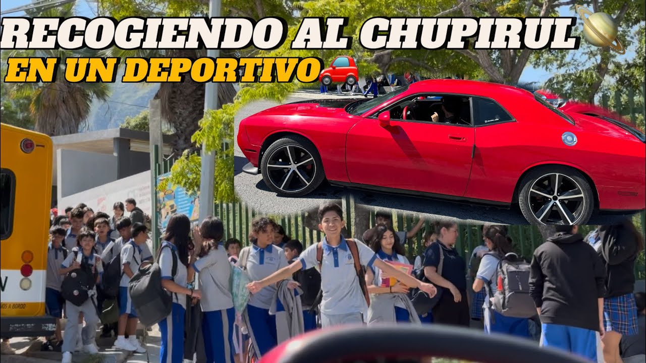 VAMOS POR CHUPIRUL ALA ESCUELA EN UN DEPORTIVO🚗[ASI REACCIONÓ LA GENTE😱]//LOS MACETONES🪴//
