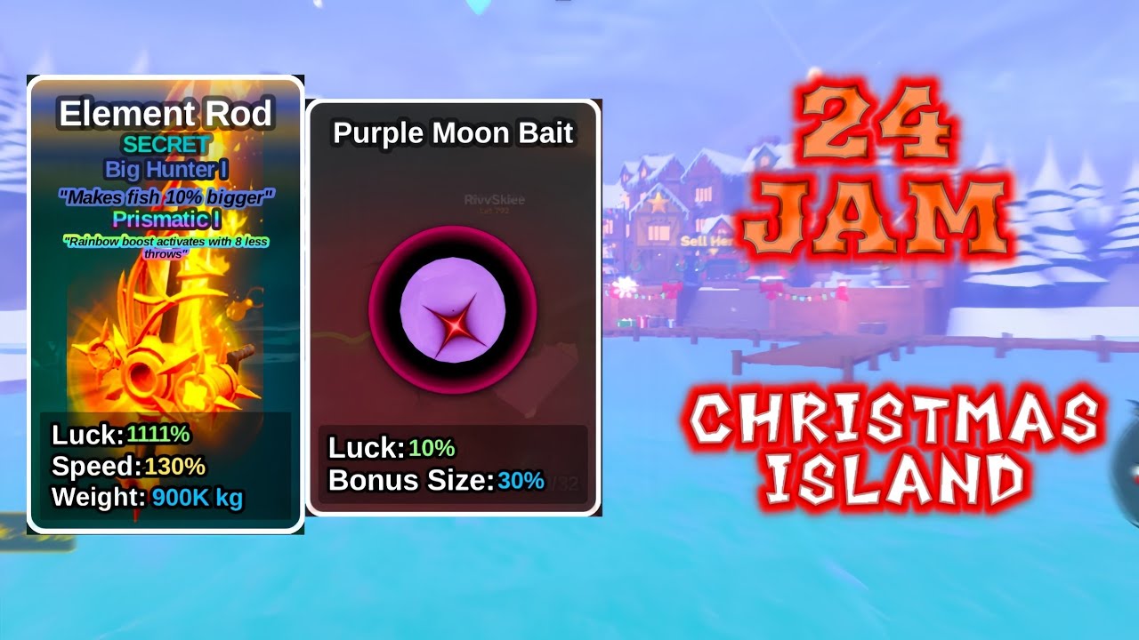 AFK 24 JAM FISH IT | mancing di pulau baru christmas island 🤑