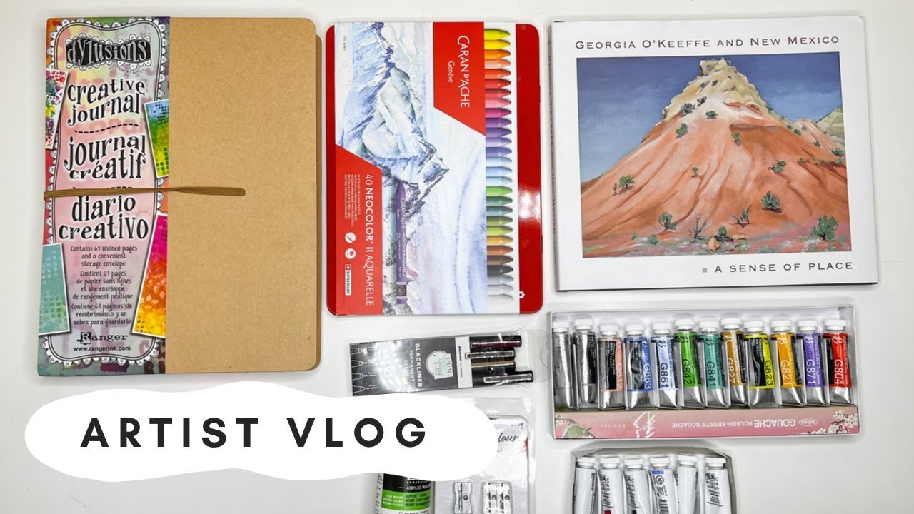 New Art Supplies Haul! Gouache, Sketchbooks, & NeoColors | Art Vlog 05