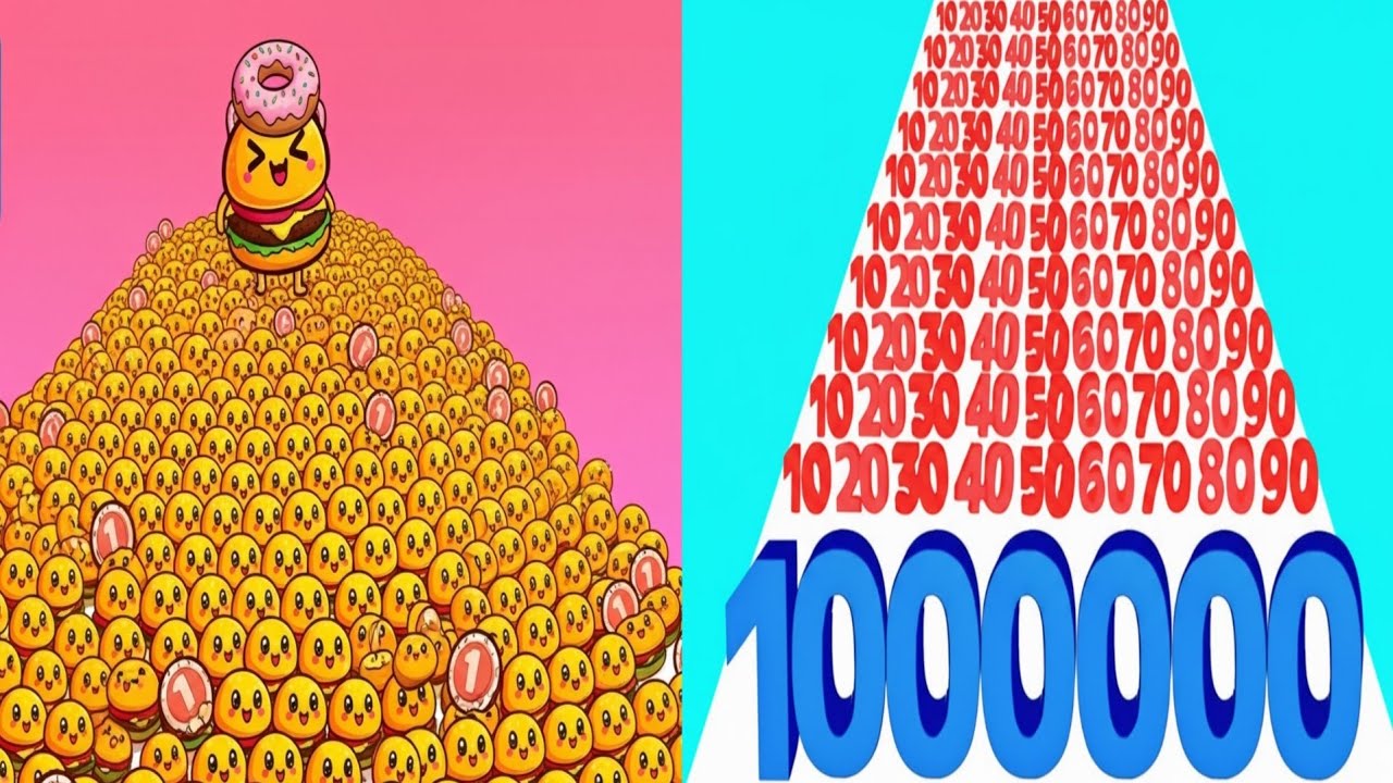 Food Run Vs Number Master Gameplay Walkthrough Satisfying Level Up SpeedRun!