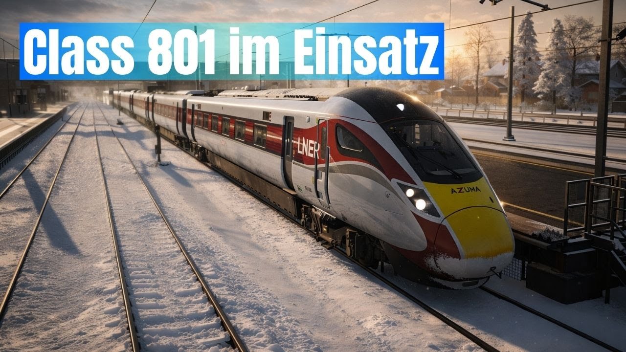 LNER Class 801 im Einsatz | London Kings Cross nach York | TSW 6 LIVE