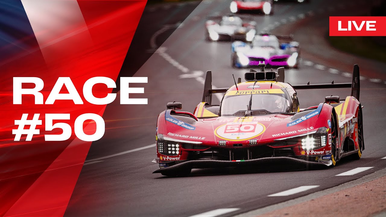 LIVE LE MANS 24 RACE Onboard car #50 | Ferrari Hypercar WEC - Part 3