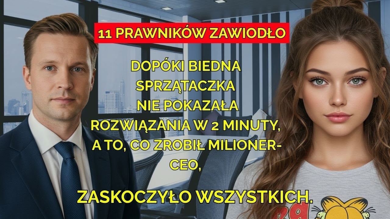 11 prawników nie dało rady, ale sprzątaczka rozwiązała to w 2 minuty – milioner był w szoku
