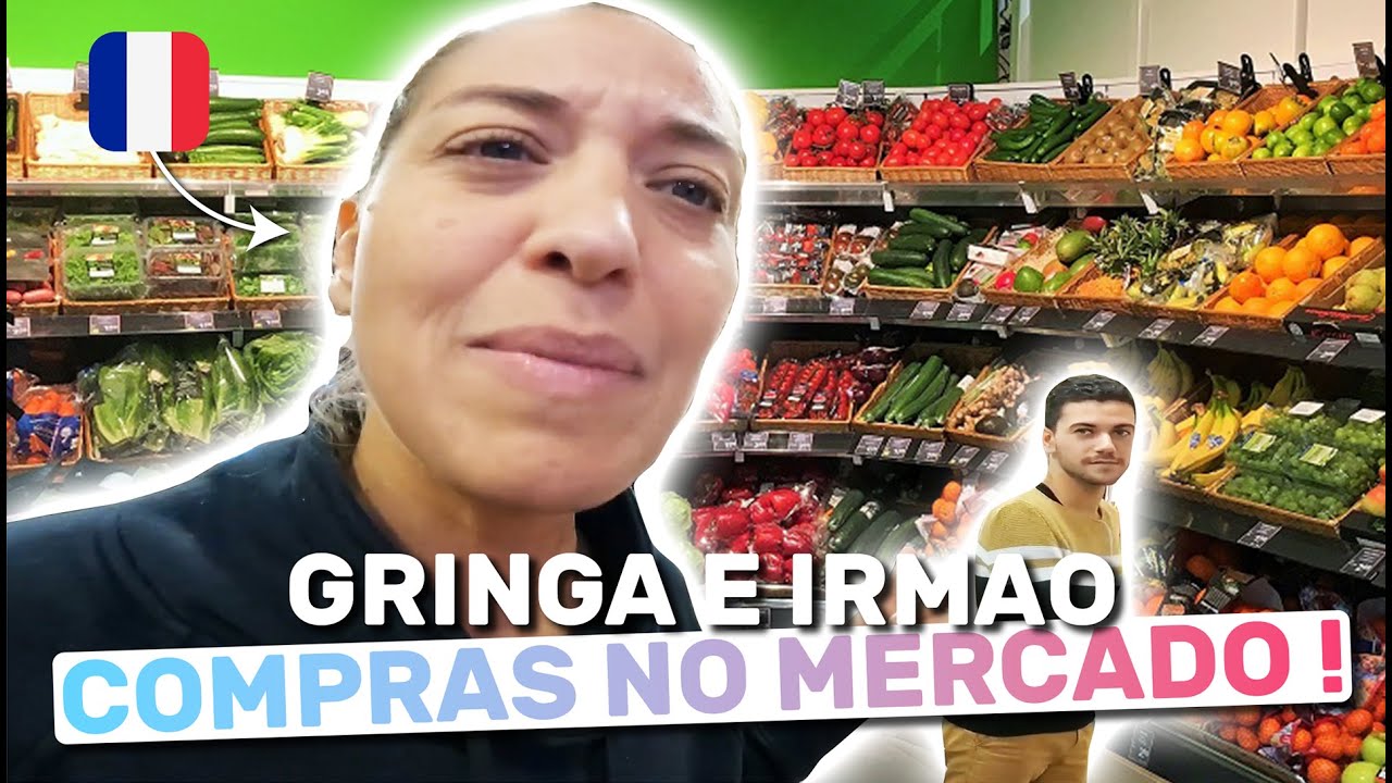 🔻Gringa e Irmão fazem COMPRAS NO SUPERMERCADO PRINCESA - Uma Gringa no Brasil 🇧🇷🇫🇷