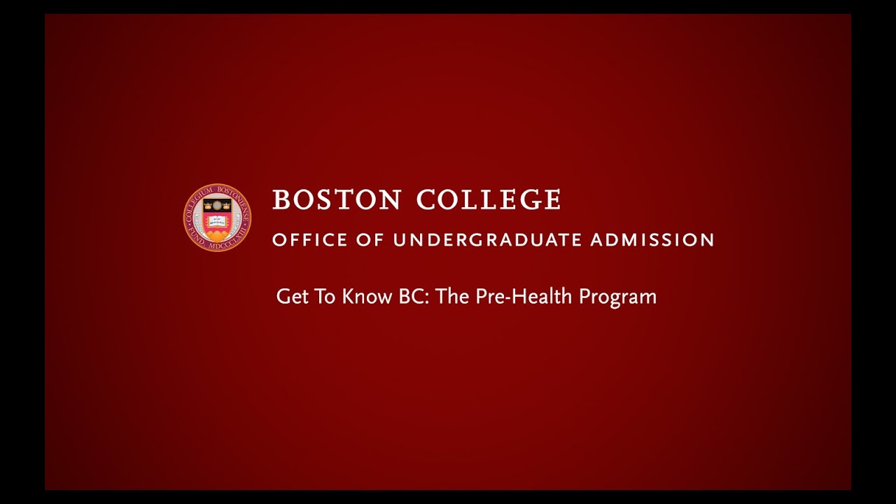 Get To Know BC: The Pre-Health Program | April 17, 2021