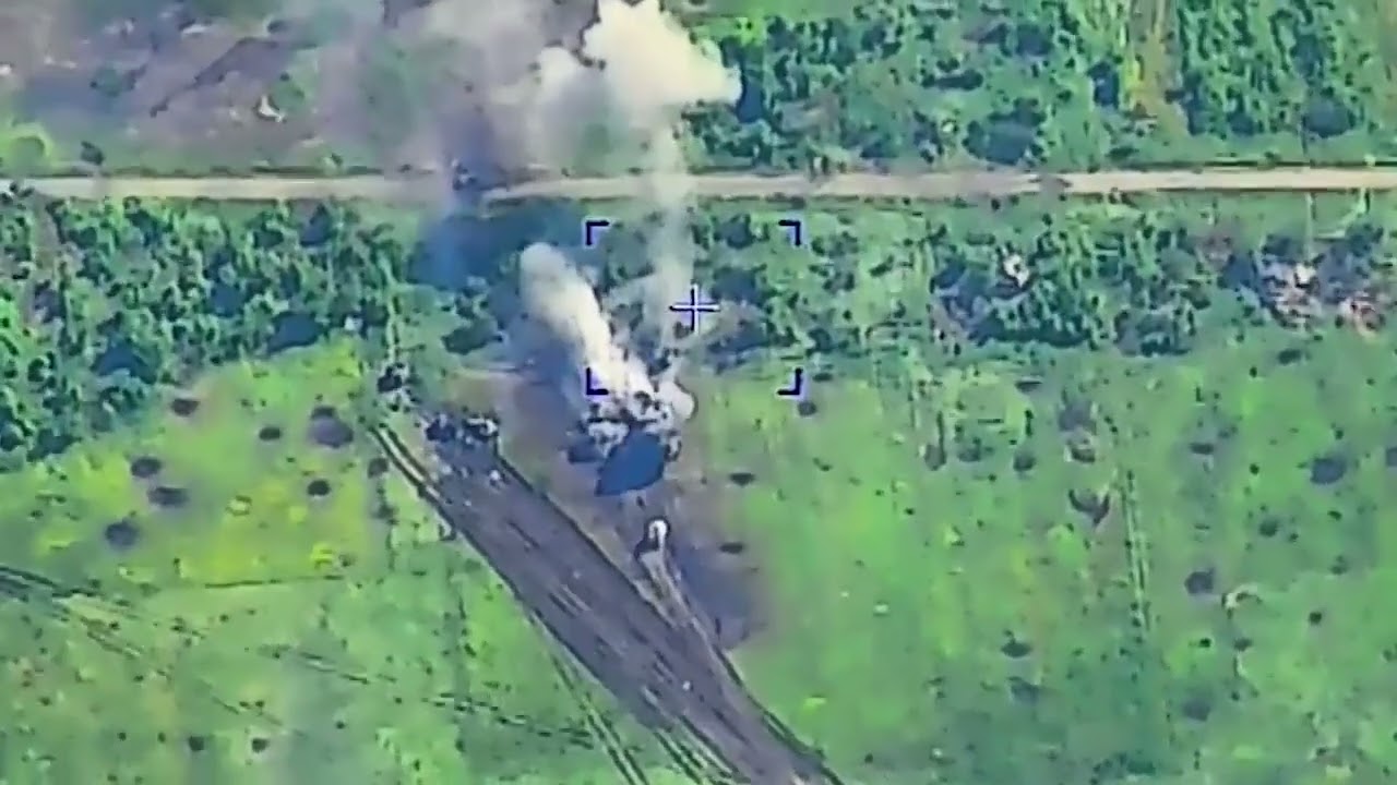 Ukrainian armoured vehicles, tanks, getting mercilessly pounded by Russian fire