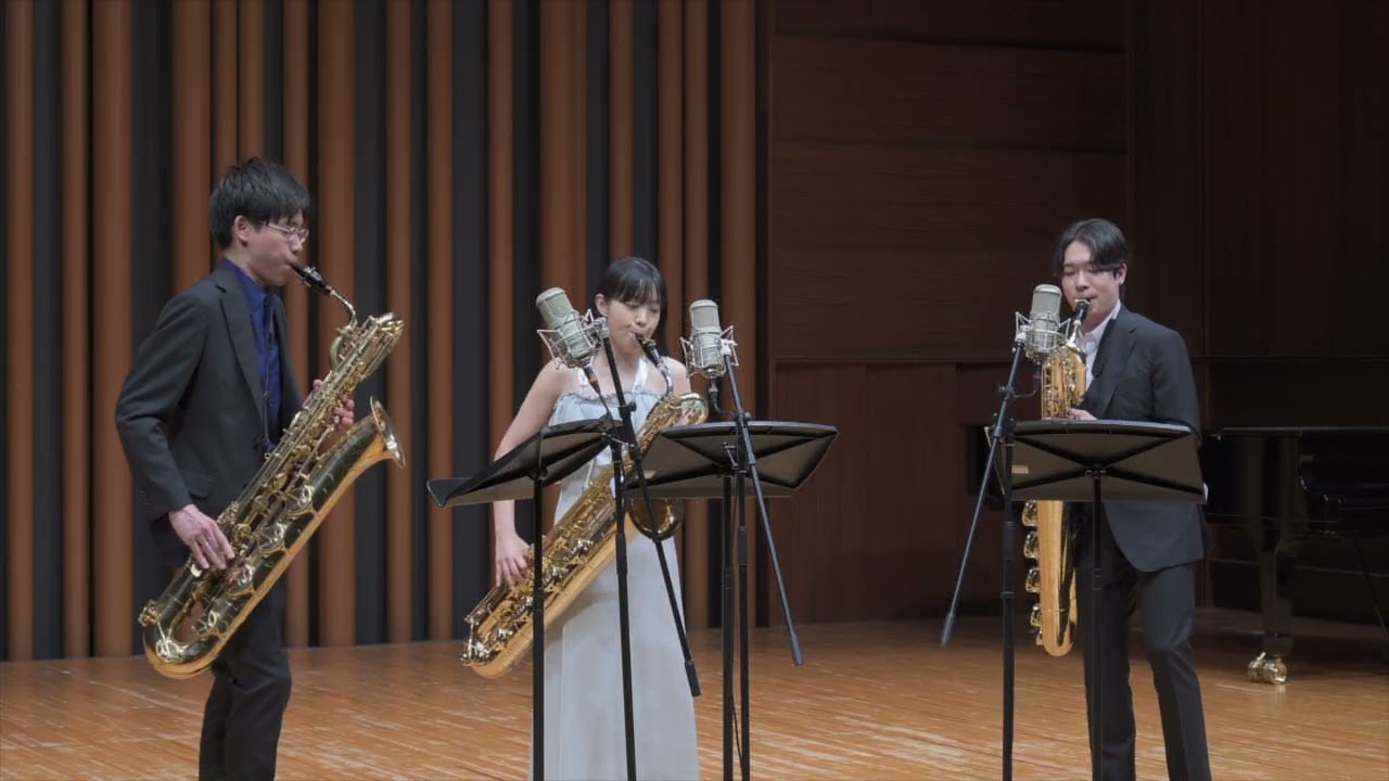 Friedrich Dotzauer, 6 pieces for 3 cellos, Op. 104, 1. Andante (by 3 baritone saxophones)