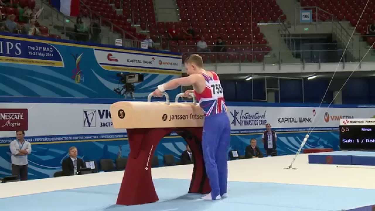 Nile Wilson - GOLD - pommel horse - Event Finals - 2014 Junior Euros