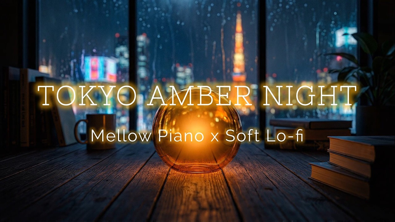 [Playlist] TOKYO AMBER NIGHT | Mellow Piano x Soft Lo-fi
