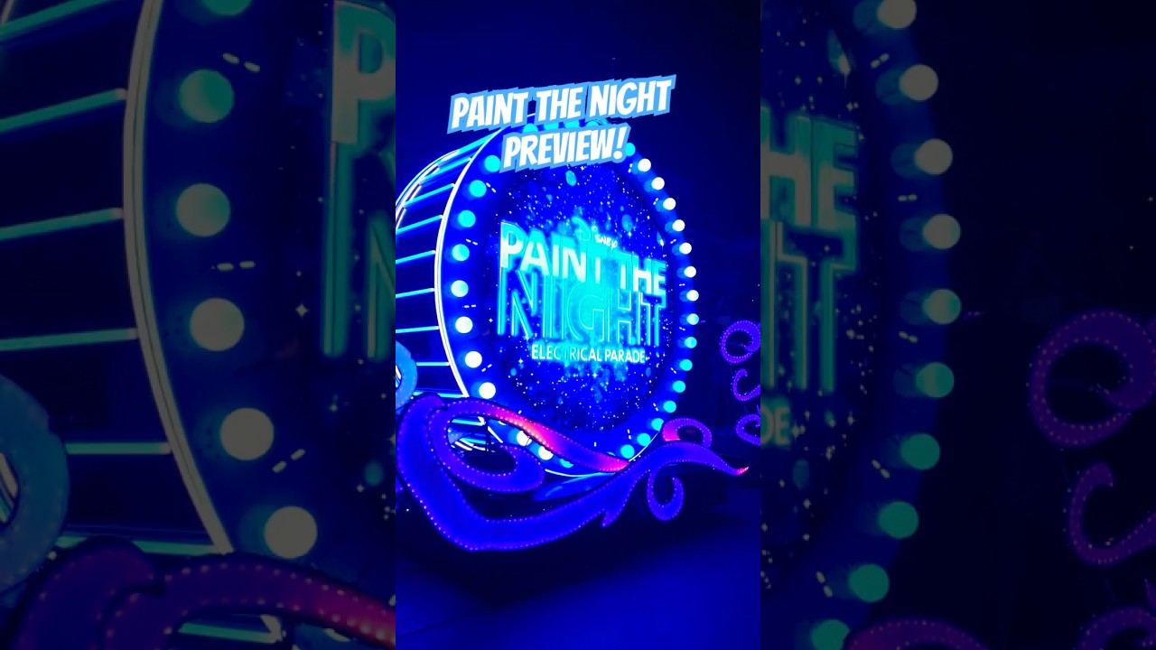 Paint the Night parade preview #disneyland #paintthenight #peterpan #disneyland70 #parade
