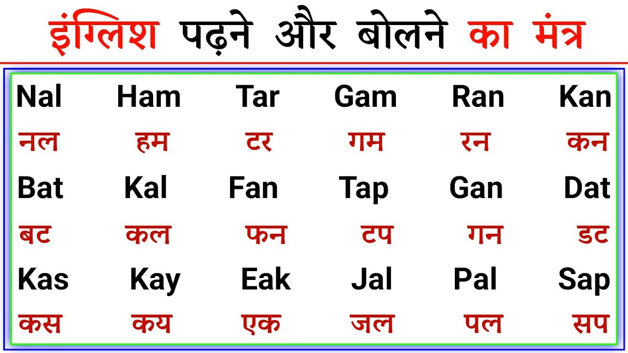 English Pafna Kaise Sikhe | Learn to read and write English. Learn English. English Speaking Course