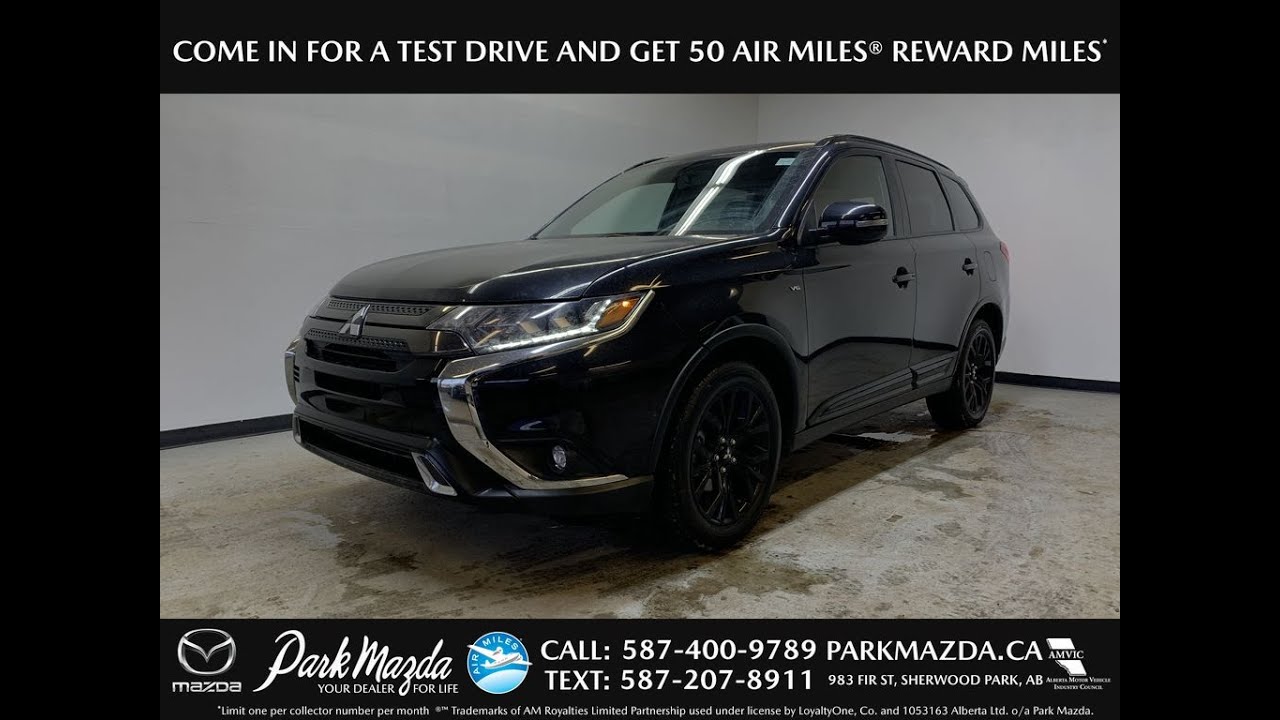 BLACK 2019 Mitsubishi Outlander SE Review   - Park Mazda